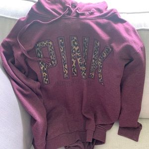 PINK Victoria Secret maroon sweatshirt
